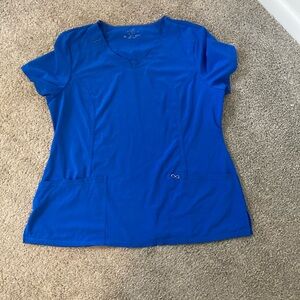Infinity Royal blue scrub top XL